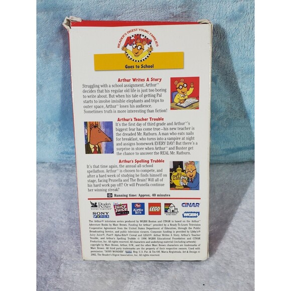 Arthur: Arthur Goes to School (VHS, 2001) - Picture 2 of 4